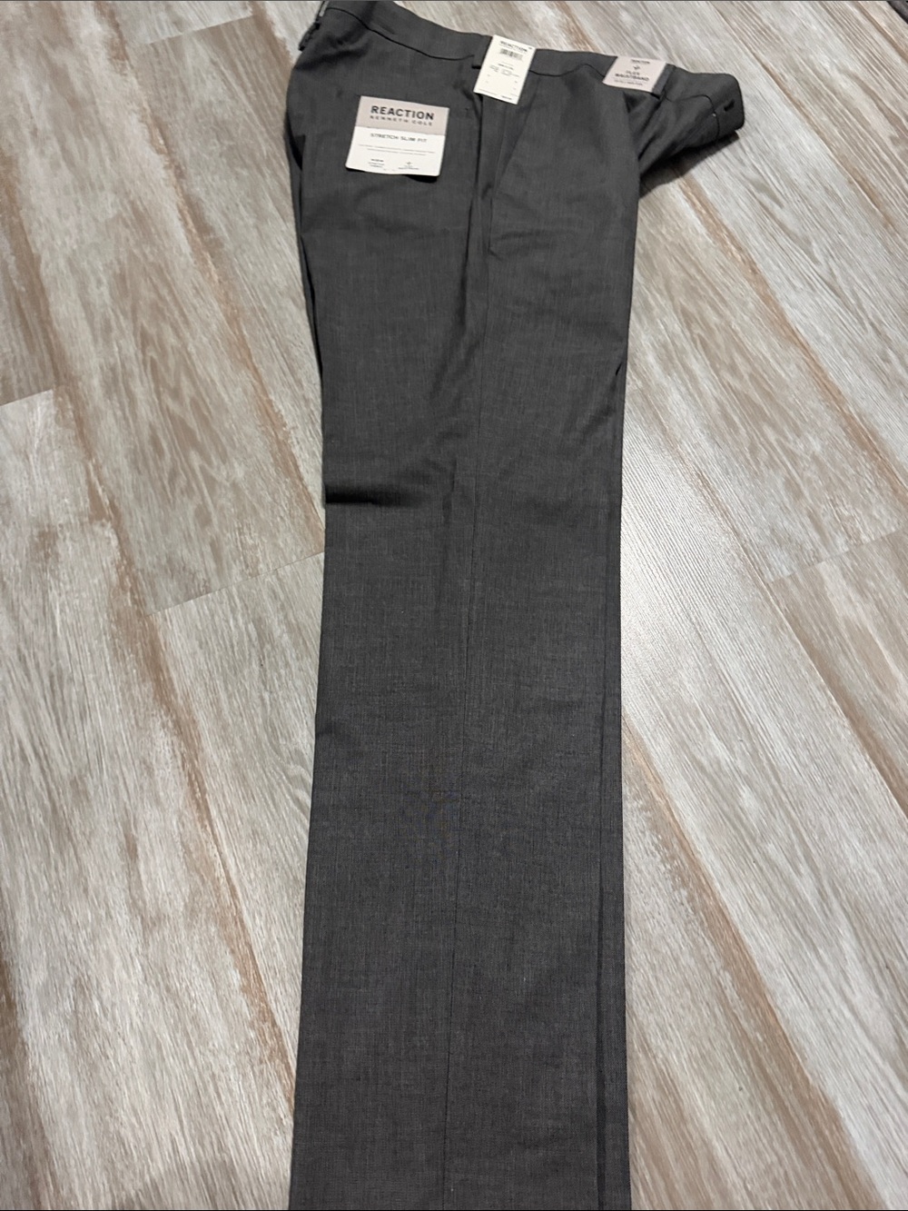 Kenneth Cole Reaction Men's Charcoal Gray Dress Pants